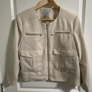 H&M cream blazer jacket